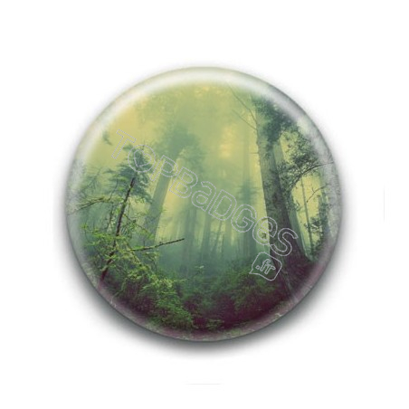 Badge Forêt Brumeuse