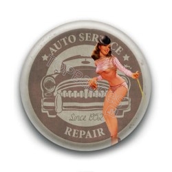 Badge Pin'up Auto-service