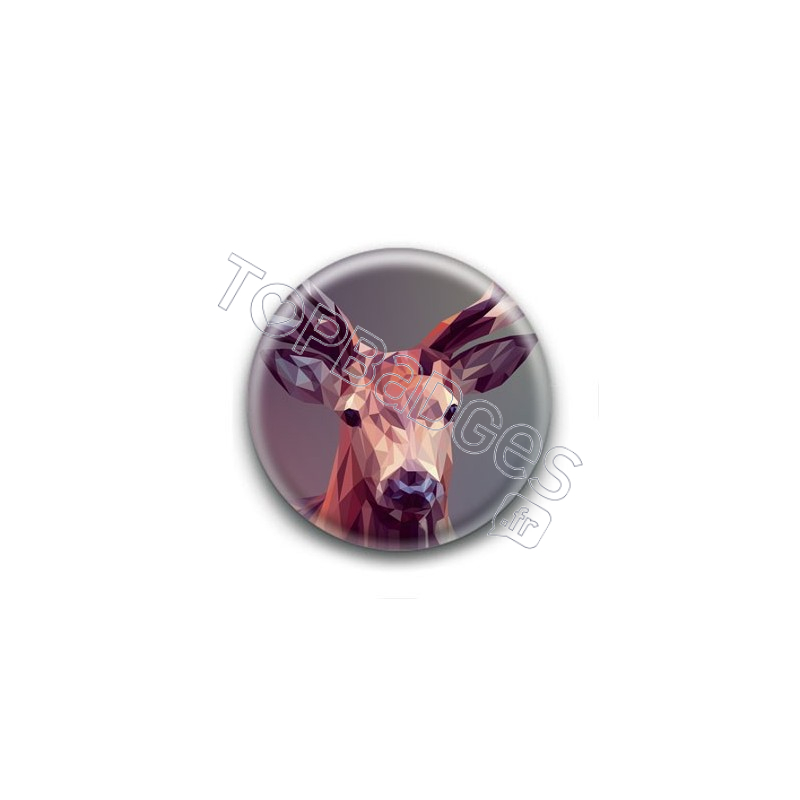 Badge : Cerf graphique