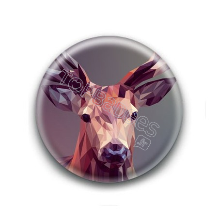 Badge : Cerf graphique