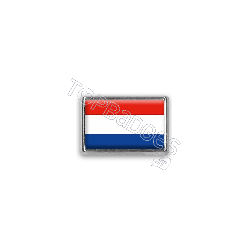 Pins rectangle : Drapeau Pays-Bas