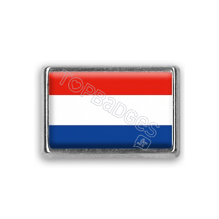 Pins rectangle : Drapeau Pays-Bas