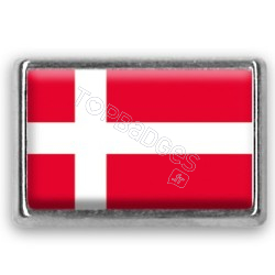 Pins rectangle : Drapeau Danemark