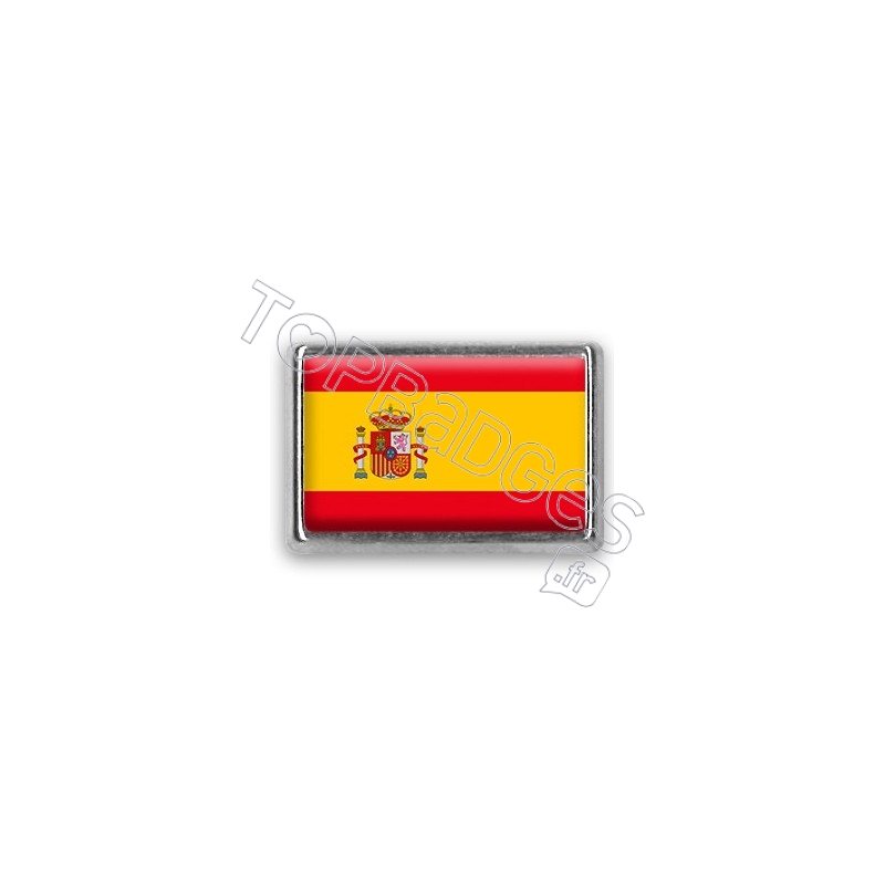 Pins rectangle : Drapeau Espagne