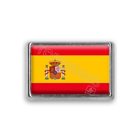 Pins rectangle : Drapeau Espagne