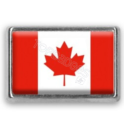 Pins rectangle : Drapeau Canada