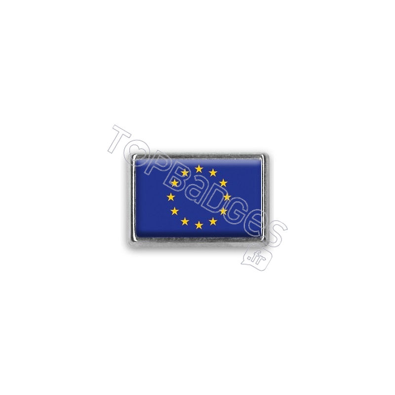 Pins rectangle  : Drapeau Union Européenne