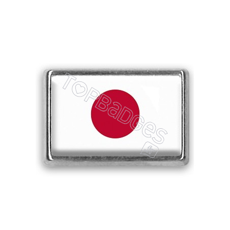 Pins rectangle : Drapeau Japon