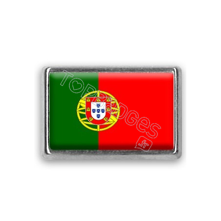 Pins rectangle : Drapeau Portugal