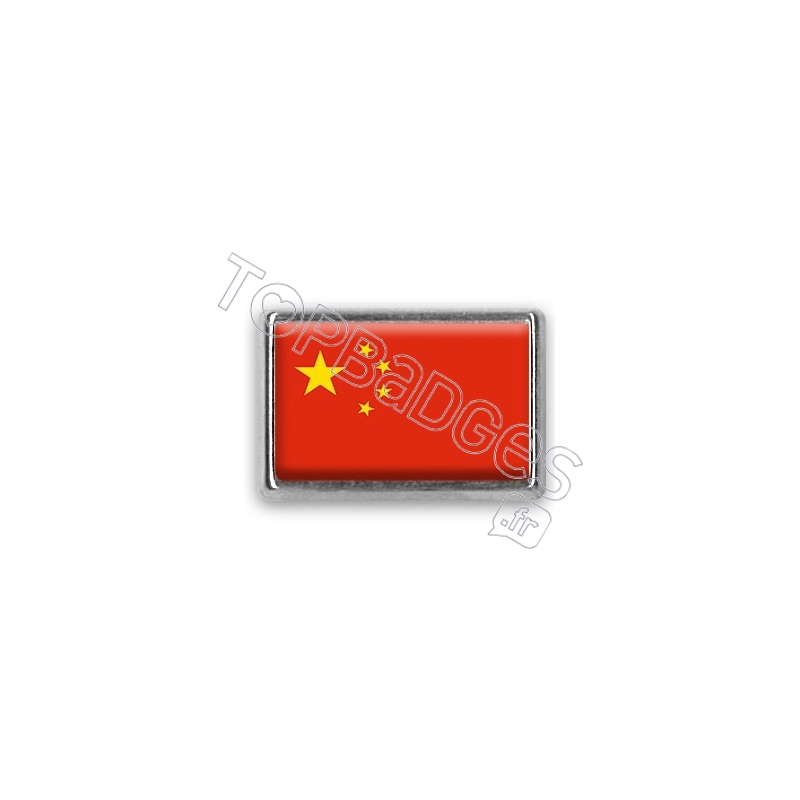 Pins rectangle : Drapeau Chine