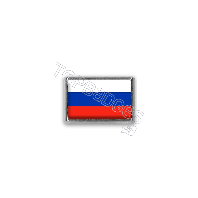 Pins rectangle : Drapeau Russie