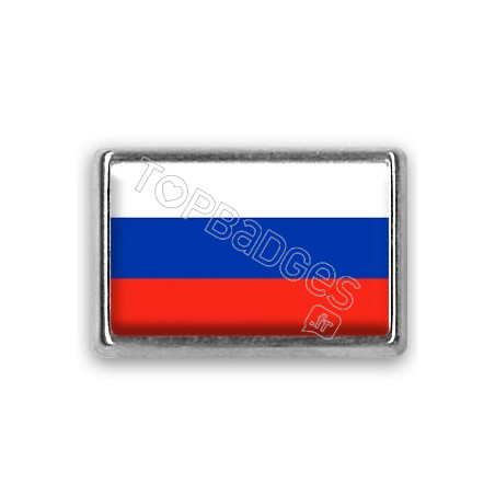 Pins rectangle : Drapeau Russie