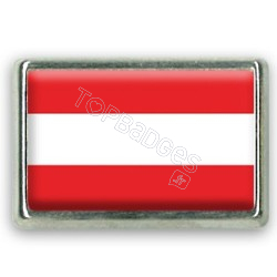 Pins rectangle : Drapeau Autriche