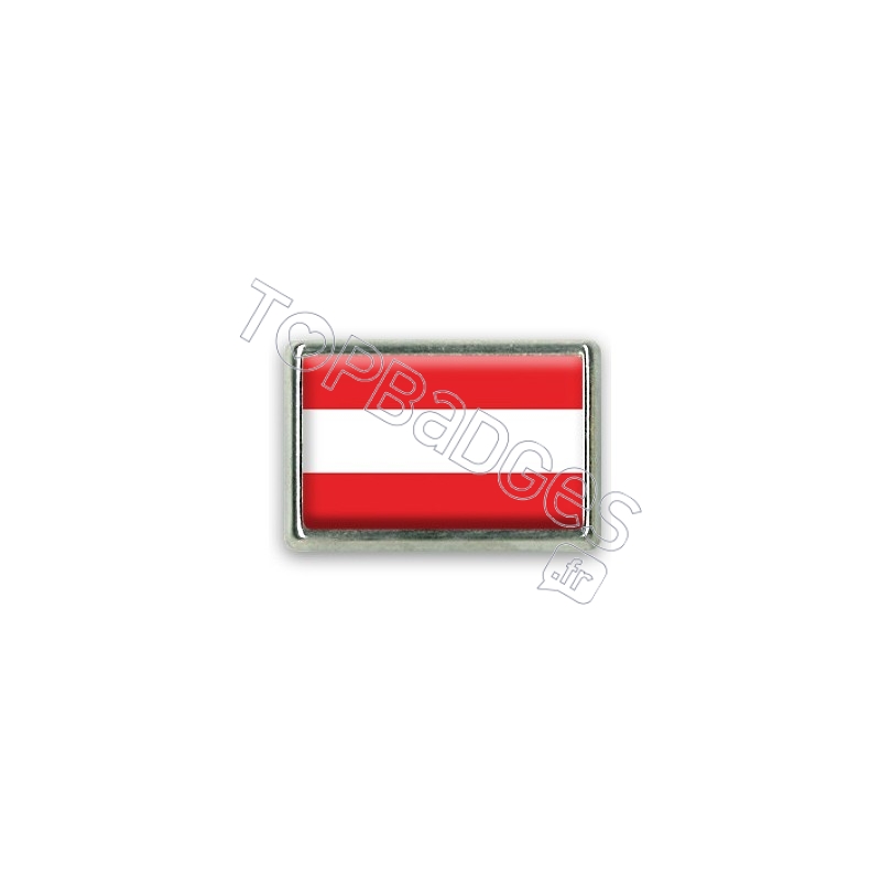 Pins rectangle : Drapeau Autriche