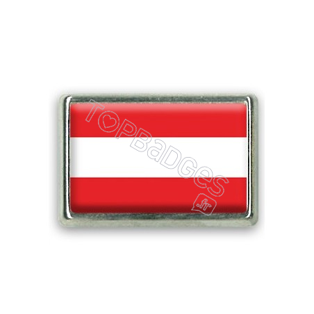 Pins rectangle : Drapeau Autriche