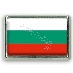 Pins rectangle : Drapeau Bulgarie