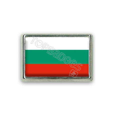 Pins rectangle : Drapeau Bulgarie