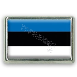 Pins rectangle : Drapeau Estonie