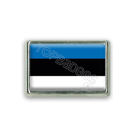 Pins rectangle : Drapeau Estonie