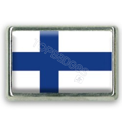 Pins rectangle : Drapeau Finlande