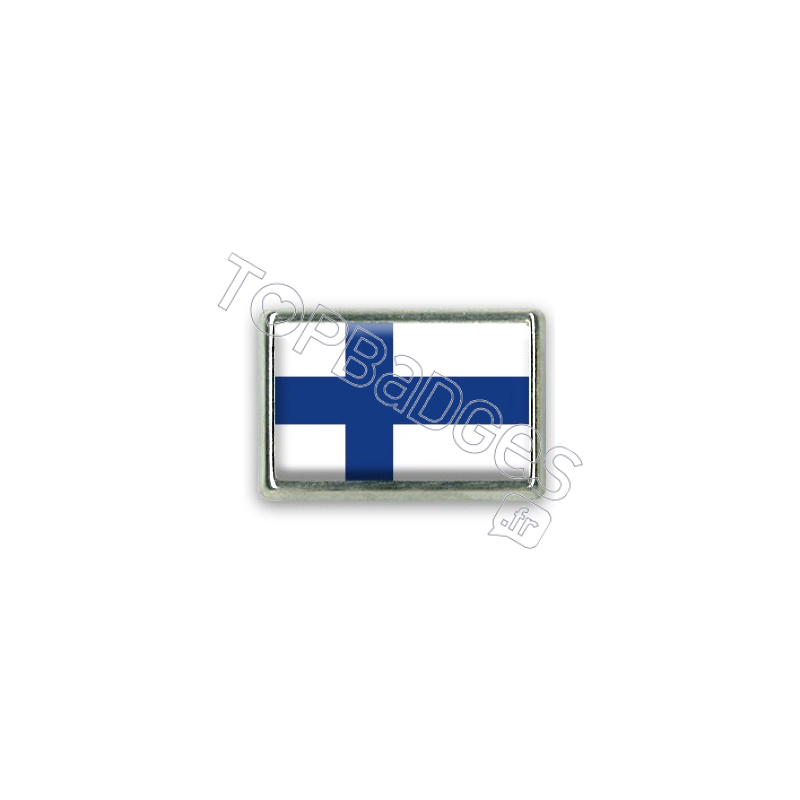 Pins rectangle : Drapeau Finlande