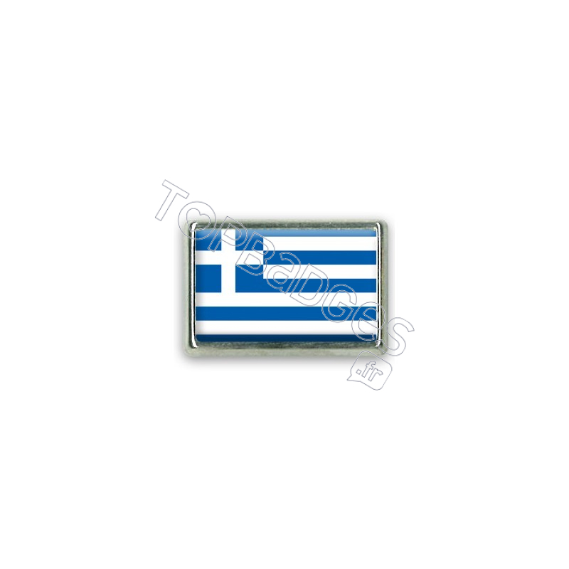 Pins rectangle : Drapeau Grèce