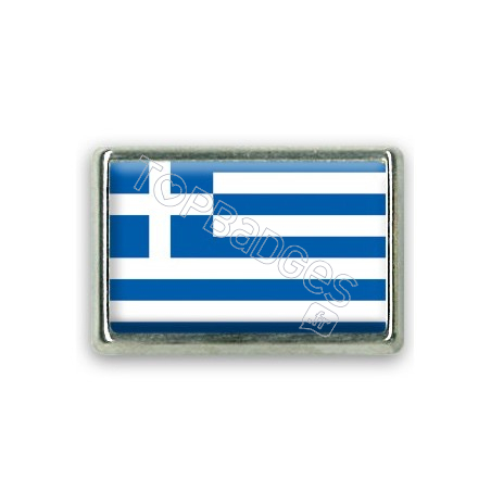 Pins rectangle : Drapeau Grèce