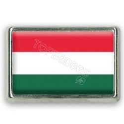 Pins rectangle : Drapeau Hongrie