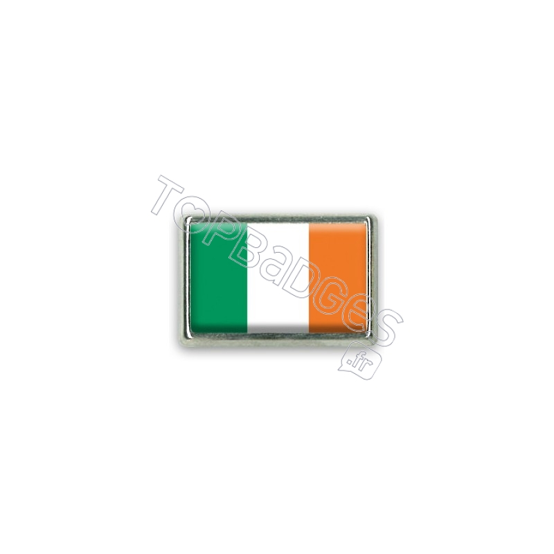 Pins rectangle : Drapeau Irlande