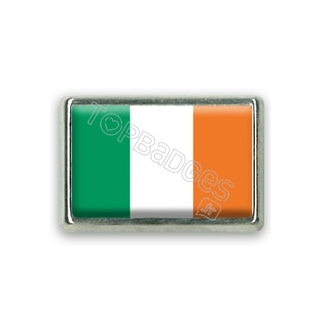 Pins rectangle : Drapeau Irlande