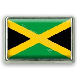 Pins rectangle : Drapeau Jamaïque