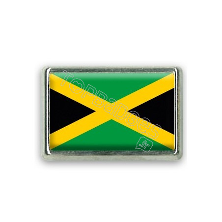 Pins rectangle : Drapeau Jamaïque