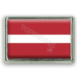 Pins rectangle : Drapeau Lettonie