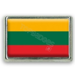 Pins rectangle : Drapeau Lituanie