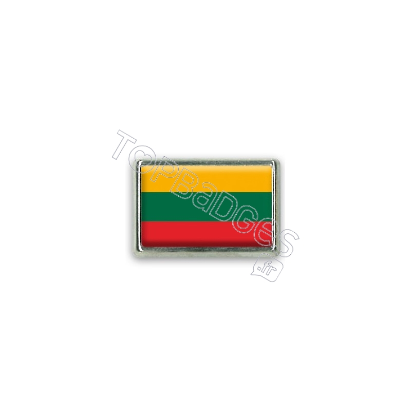 Pins rectangle : Drapeau Lituanie