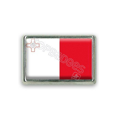 Pins rectangle : Drapeau Malte