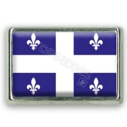 Pins rectangle : Drapeau Québec
