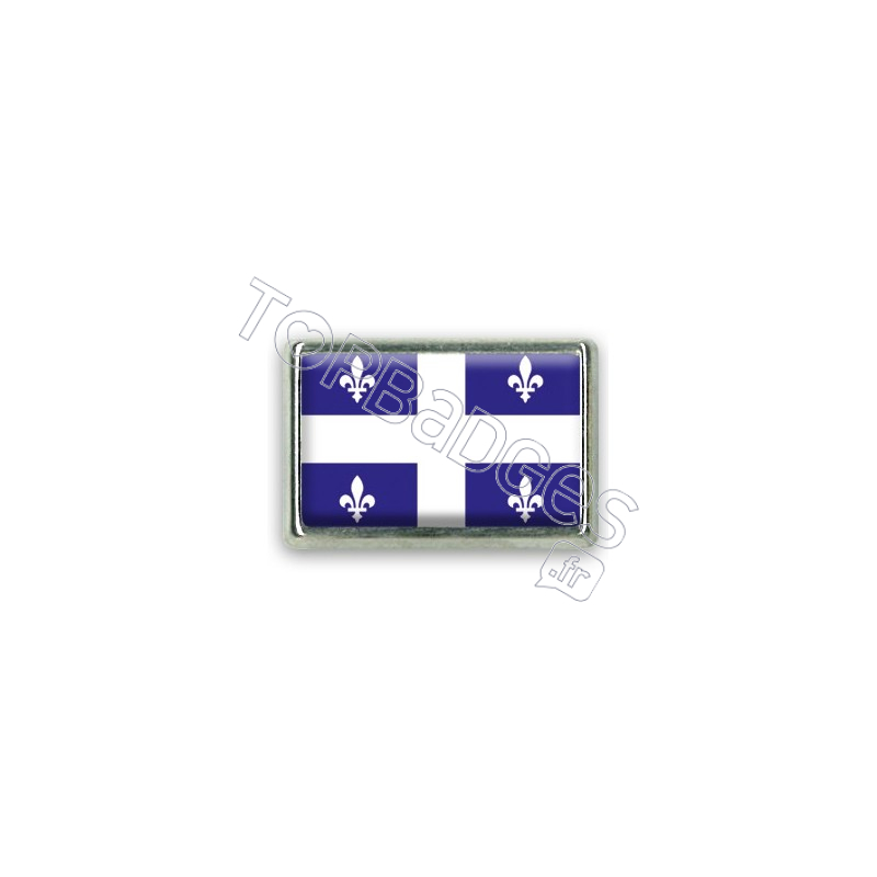 Pins rectangle : Drapeau Québec