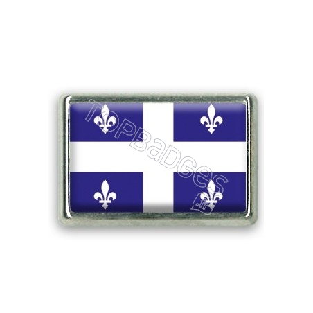 Pins rectangle : Drapeau Québec