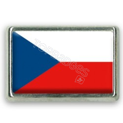 Pins rectangle : Drapeau République Tchèque