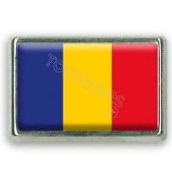 Pins rectangle : Drapeau Roumanie