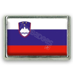 Pins rectangle : Drapeau Slovénie