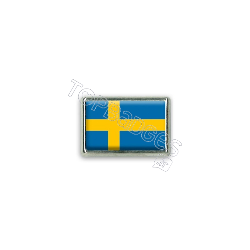 Pins rectangle : Drapeau Suède