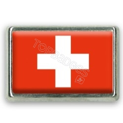 Pins rectangle : Drapeau Suisse