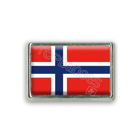Pins rectangle : Drapeau Norvège