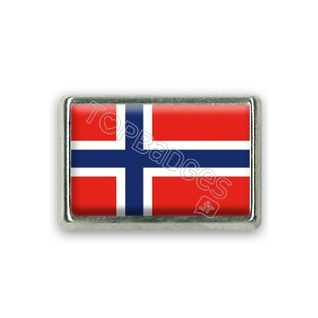 Pins rectangle : Drapeau Norvège