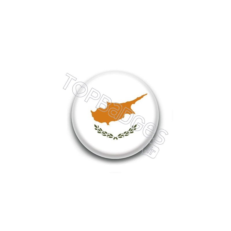 Badge Drapeau de Chypre