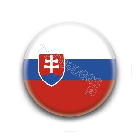Badge Drapeau de Slovaquie