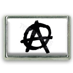 Pins rectangle : Drapeau anarchie