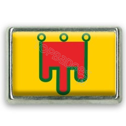 Pins rectangle : Drapeau Auvergne